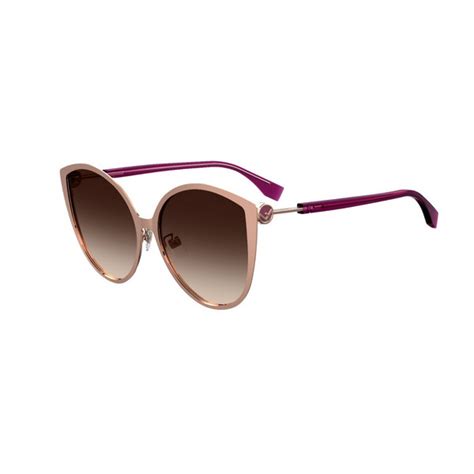 Fendi Sunglasses FF 0395/F/S DDB HA Gold / Copper Frame